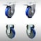 Service Caster 5 Inch SS Blue Polyurethane Top Plate Caster Lock Brake 2 Rigid SCC, 2PK SCC-SSTTL20S514-PPUB-BLUE-2-R-2 - alternate 3